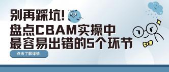 别再踩坑！盘点CBAM实操中···
